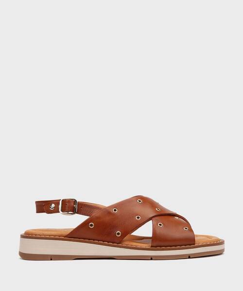 Flat sandals | ROQUETAS W9B-0782 | BRANDY | Pikolinos